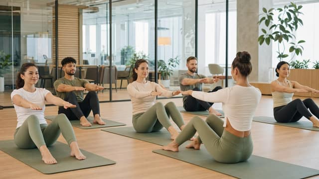 Kurumsal Pilates: Masa Başı Çalışanlar İçin Güçlü Duruş Rehberi blog yazısı kapak görseli