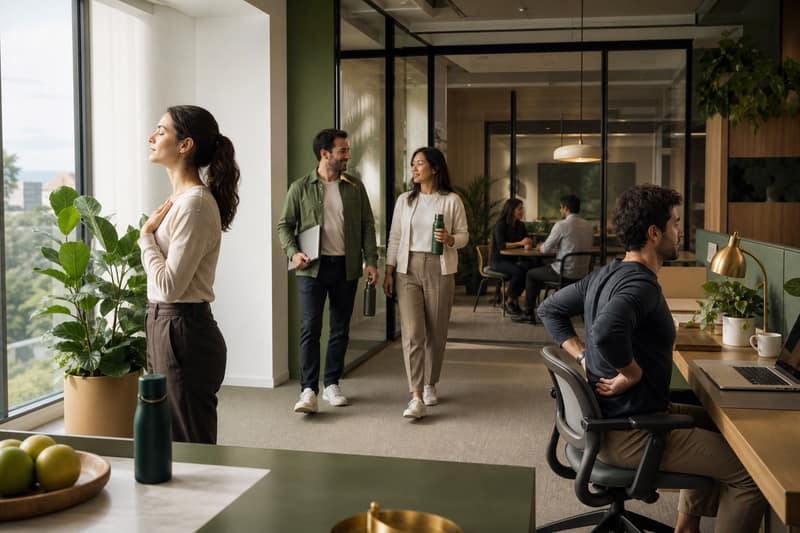 Ofise Dönüş Günlerinde Enerjiyi Koruyan Hibrit Wellness Planı - MindWellWork blog kapak görseli