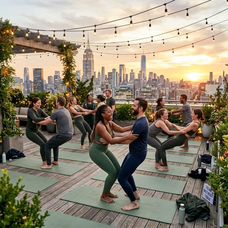 Kurumsal Etkinliklerde Yoga: Team Building'in Yeni Trendi - MindWellWork blog kapak görseli
