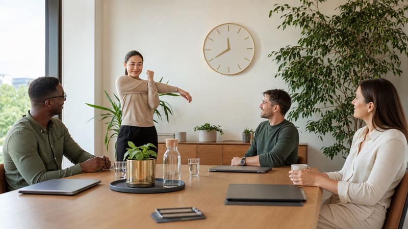 Toplantı Yorgunluğunu Azaltan 25 Dakikalık Wellness Ritmi - MindWellWork blog kapak görseli