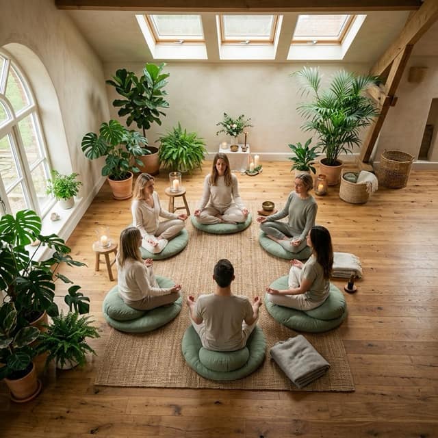 MindWellWork Kurumsal Mindfulness Workshop pratiği yapan çalışanlar